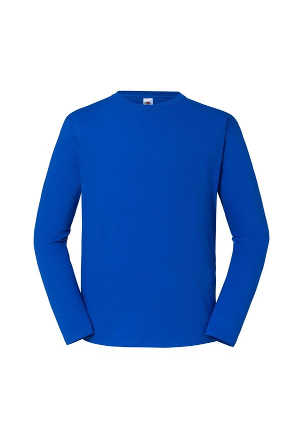 FRUIT OF THE LOOM - Koszulka Z Długim Rękawem Unisex Dla Dorosłych Iconic 195. Kolor: niebieski. Długość rękawa: długi rękaw. Długość: długie