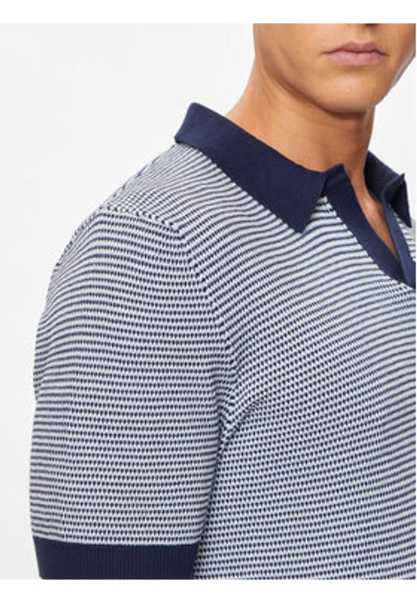 United Colors of Benetton - United Colors Of Benetton Polo 1094K3014 Granatowy Regular Fit. Typ kołnierza: polo. Kolor: niebieski. Materiał: bawełna