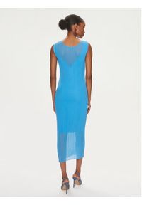 Pinko Sukienka codzienna Dune 103540 A1ND Niebieski Slim Fit. Okazja: na co dzień. Kolor: niebieski. Materiał: syntetyk. Typ sukienki: proste. Styl: casual #2