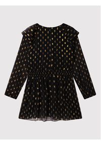 MICHAEL KORS KIDS Sukienka elegancka R12119 D Czarny Regular Fit. Kolor: czarny. Materiał: syntetyk. Styl: elegancki #4