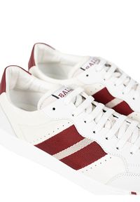 Bally Sneakersy "Wissal" | 6231628 | Wissal | Mężczyzna | Biały, Bordowy. Kolor: czerwony, biały, wielokolorowy. Materiał: skóra. Wzór: aplikacja, nadruk #4