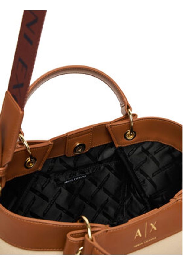 Armani Exchange Torebka SHOPPING BAG Beżowy. Kolor: beżowy