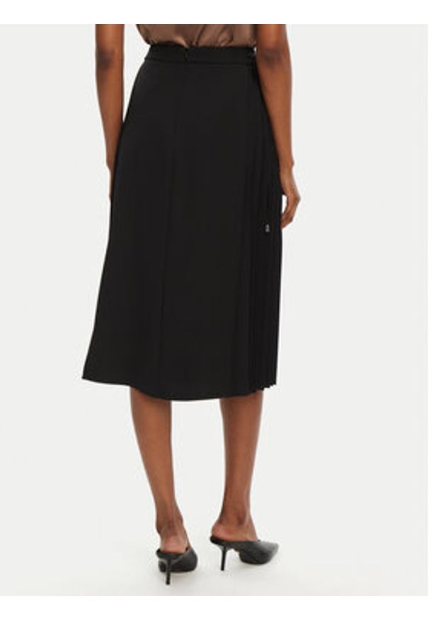 Rinascimento Spódnica midi CFC0122491003 Czarny Regular Fit. Kolor: czarny. Materiał: syntetyk