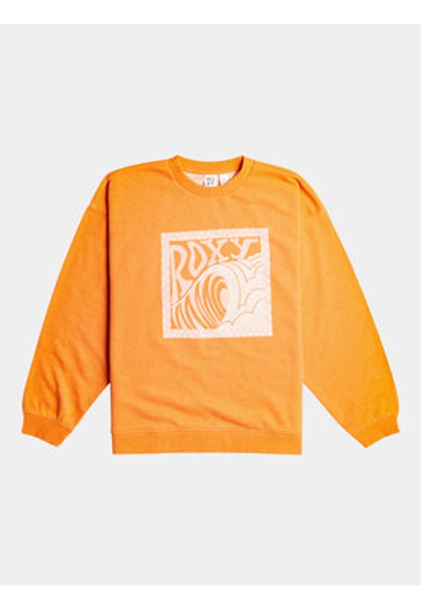 Roxy Bluza Take Yourplaceb Otlr ERJFT04745 Pomarańczowy Regular Fit. Kolor: pomarańczowy. Materiał: bawełna