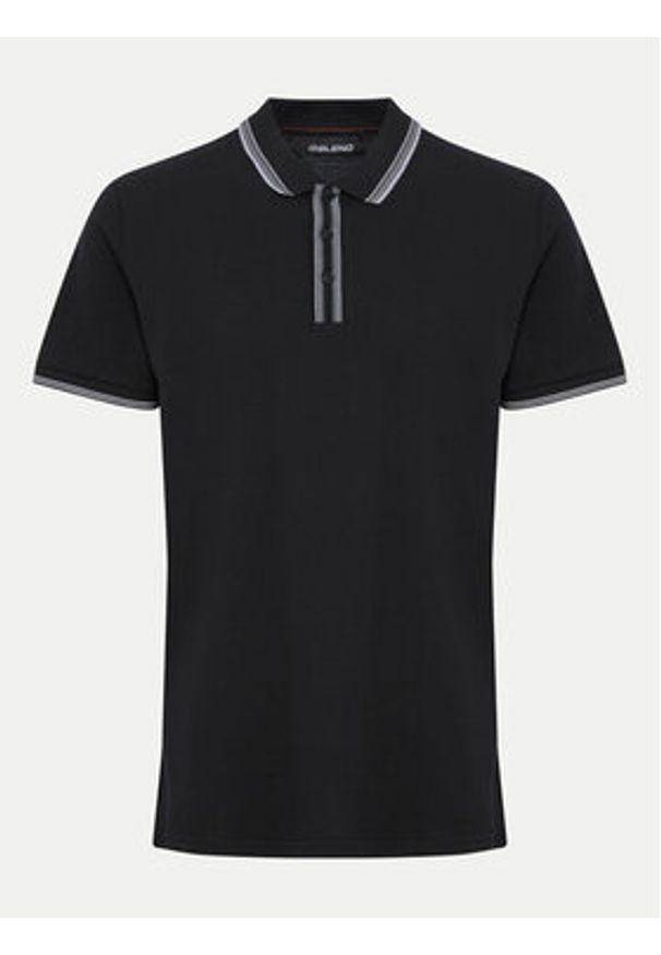 Blend Polo 20716474 Czarny Regular Fit. Typ kołnierza: polo. Kolor: czarny. Materiał: bawełna