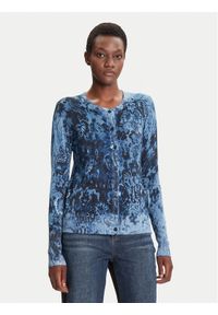 Desigual Kardigan Kassidy 25WWJF12 Niebieski Regular Fit. Kolor: niebieski. Materiał: wiskoza #1