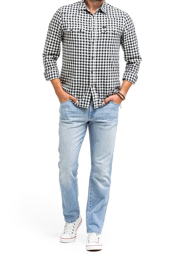 Wrangler - WRANGLER TEXAS MĘSKIE SPODNIE JEANSOWE JEANSY LOVESICK W121Y728Q 112320119. Okazja: na co dzień. Sezon: lato. Styl: klasyczny, elegancki, casual