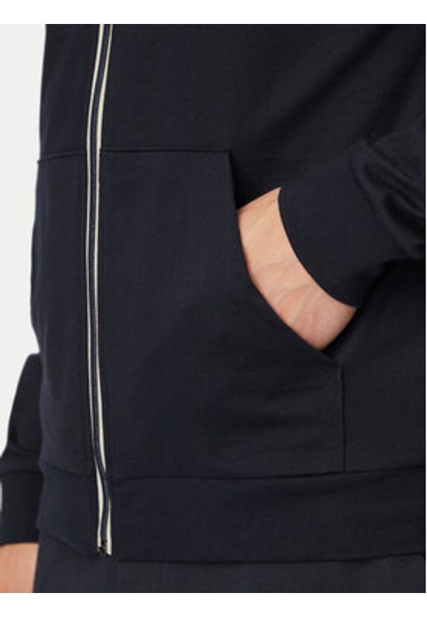 BOSS Bluza Authentic Jacket Z 50545564 Granatowy Regular Fit. Kolor: niebieski. Materiał: bawełna