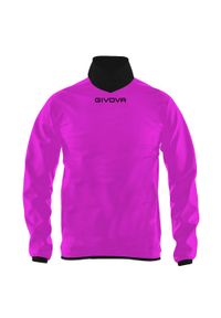 Kurtka wodoodporna z golfem Givova. Typ kołnierza: golf. Kolor: różowy. Materiał: poliester. Sport: golf