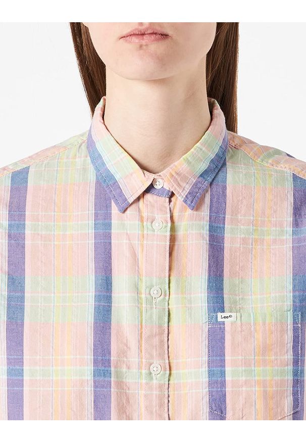 Lee - LEE ONE POCKET SHIRT DAMSKA KOSZULA LA PINK L45TIXNL 112110558