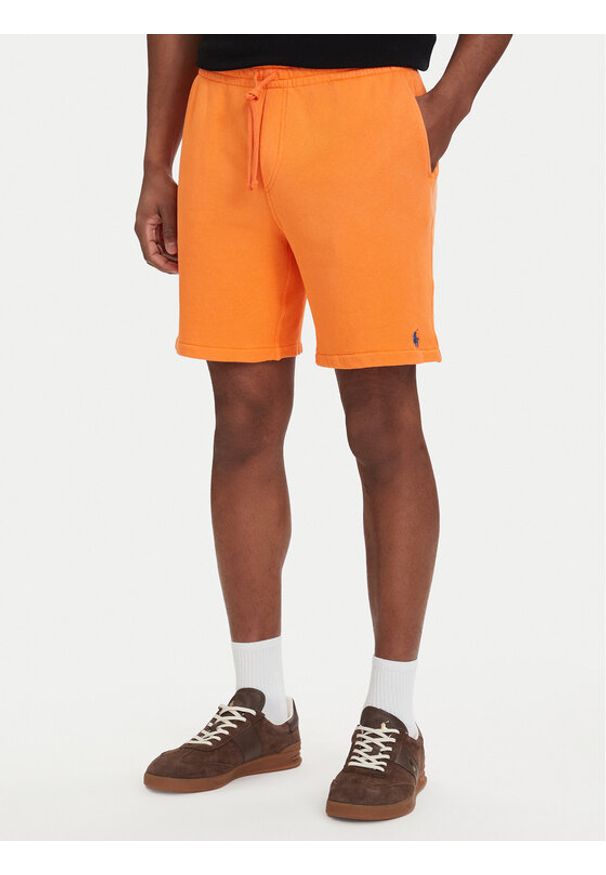 Polo Ralph Lauren Szorty sportowe 710A12486003 Pomarańczowy Regular Fit. Kolor: pomarańczowy. Materiał: bawełna. Styl: sportowy