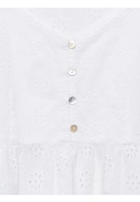 Big-Star - Top damski bawełniany haftowany biały Balbina 100. Kolor: biały. Materiał: bawełna. Długość rękawa: na ramiączkach. Wzór: haft. Sezon: lato. Styl: elegancki #2