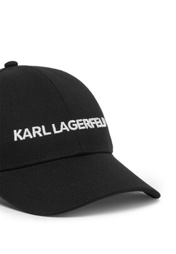 Karl Lagerfeld - KARL LAGERFELD Czapka z daszkiem A1W33071 Czarny. Kolor: czarny. Materiał: bawełna