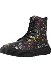 Geox - Buty GEOX J PHAOLAE GIRL Czarny. Kolor: czarny. Materiał: syntetyk, tkanina. Styl: sportowy. Sport: turystyka piesza