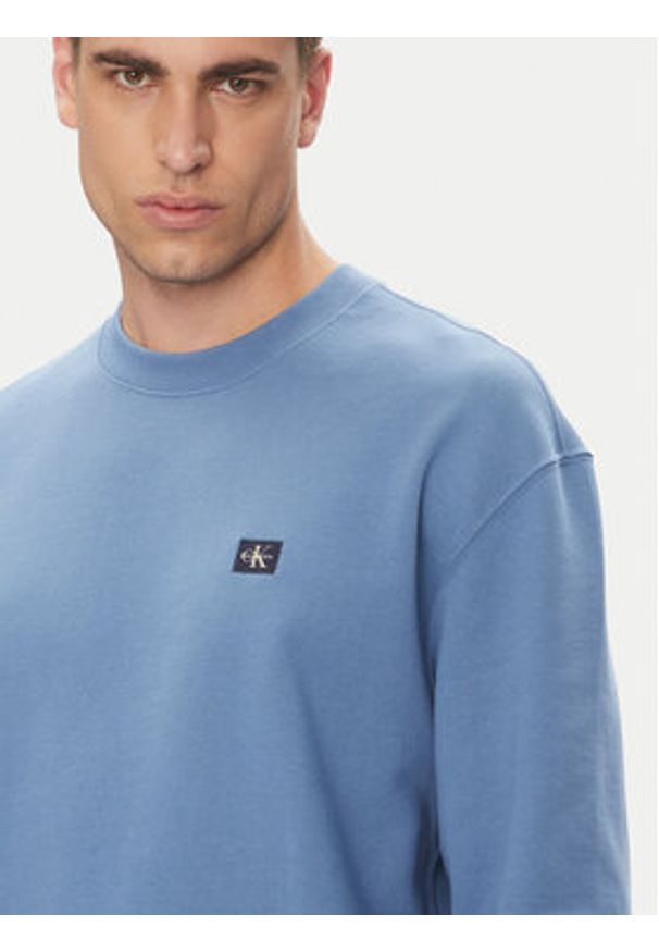 Calvin Klein Jeans Bluza LV04RC273G Niebieski Regular Fit. Kolor: niebieski. Materiał: bawełna