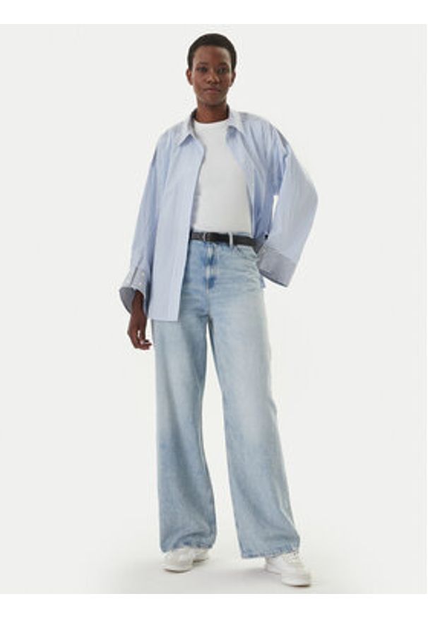 Tommy Jeans Jeansy Claire DW0DW22659 Niebieski Wide Leg. Kolor: niebieski