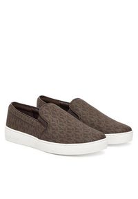 MICHAEL Michael Kors Tenisówki Keaton Slip On 43F7KTFP1B Brązowy. Zapięcie: bez zapięcia. Kolor: brązowy. Materiał: skóra #6