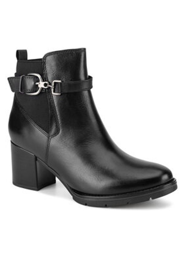 Lasocki Botki WB-TATIANA-27 Czarny. Kolor: czarny. Materiał: skóra