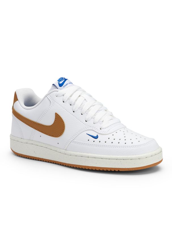 Buty damskie Nike Court Vision Low Next Nature. Kolor: żółty, biały, wielokolorowy, niebieski. Model: Nike Court. Sport: turystyka piesza