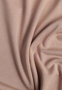 Born2be - Beżowy Dopasowany T-shirt z Wiskozy z Golfem Isovera. Okazja: na spotkanie biznesowe, do pracy. Typ kołnierza: golf. Kolor: beżowy. Materiał: wiskoza. Długość rękawa: krótki rękaw. Długość: krótkie. Wzór: aplikacja. Styl: biznesowy, elegancki #8