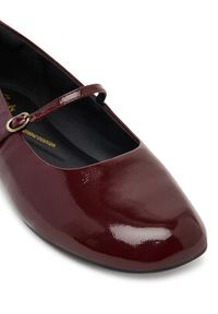 Clarks Baleriny Livia Sky 26184743 Bordowy. Kolor: czerwony. Materiał: skóra, lakier #6