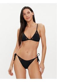 Calvin Klein Swimwear Dół od bikini KW0KW02328 Czarny. Kolor: czarny. Materiał: syntetyk