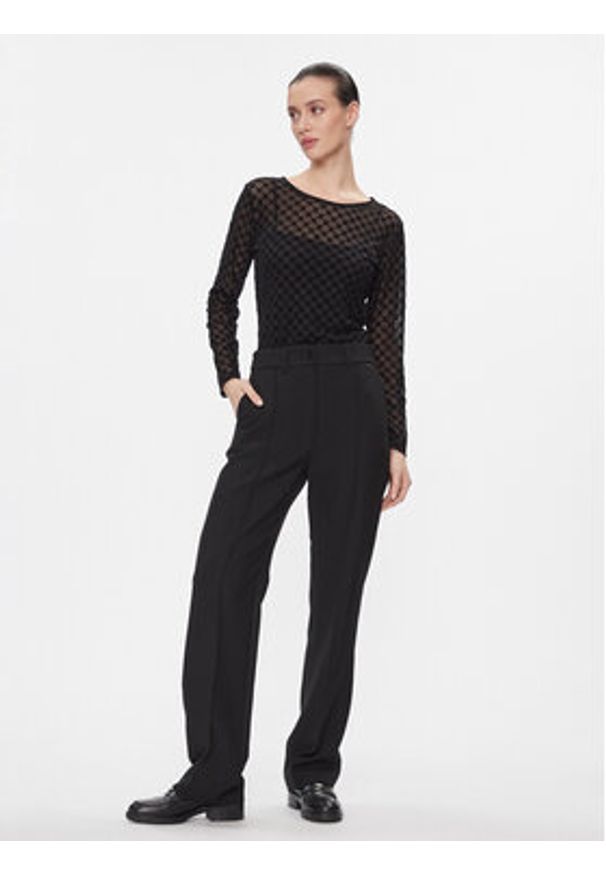 JOOP! Spodnie materiałowe 58 JW231P128 30039893 Czarny Loose Fit. Kolor: czarny. Materiał: syntetyk