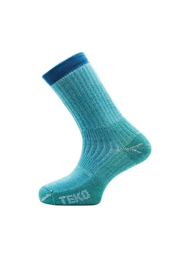 TEKO - Skarpety sportowe z wełny Merino Teko ecoHIKE Medium Full Cushion 3.0. Kolor: zielony. Materiał: wełna