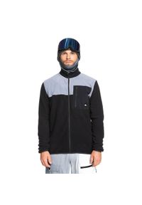 Bluza snowboardowa męska Quiksilver Aker Full Zip Fleece. Kolor: czarny. Materiał: polar. Sport: snowboard