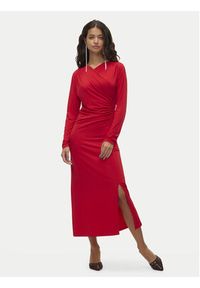 Vero Moda Sukienka koktajlowa Rasmine 10317033 Czerwony Slim Fit. Kolor: czerwony. Materiał: syntetyk. Styl: wizytowy #5