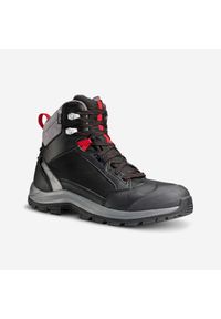quechua - Buty turystyczne męskie Quechua SH500 mountain Mid wodoodporne. Kolor: czerwony, czarny, wielokolorowy. Materiał: materiał. Szerokość cholewki: normalna. Sezon: zima. Sport: wspinaczka, turystyka piesza