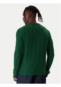 GANT - Gant Sweter 8050213 Zielony Regular Fit. Kolor: zielony. Materiał: wełna #4