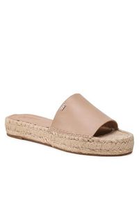 DKNY Espadryle K1304618 Beżowy. Kolor: beżowy. Materiał: skóra