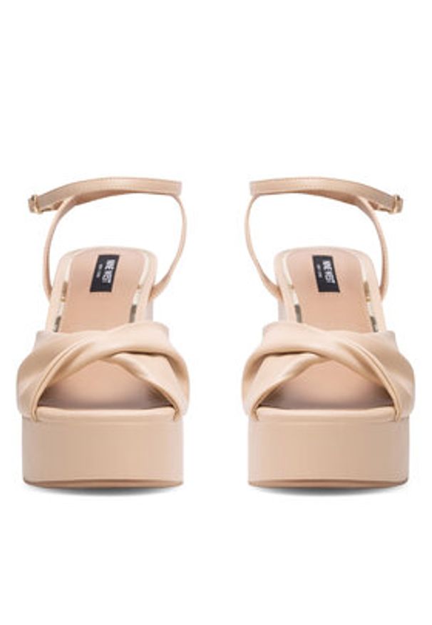 Nine West Sandały WFA2634-2 Beżowy. Kolor: beżowy. Materiał: syntetyk