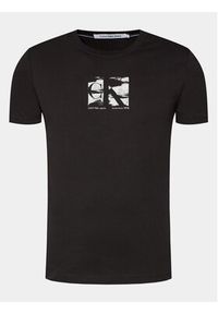 Calvin Klein Jeans T-Shirt Small Box Logo J30J325204 Czarny Regular Fit. Kolor: czarny. Materiał: bawełna #2