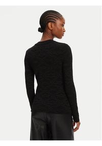 Hugo - HUGO Sweter Satero 50542604 Czarny Slim Fit. Kolor: czarny. Materiał: wiskoza #3