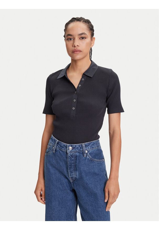 Marc O'Polo Polo 506 2156 53001 Granatowy Slim Fit. Typ kołnierza: polo. Kolor: niebieski. Materiał: bawełna