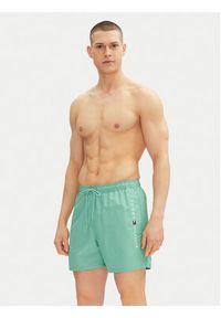 TOMMY HILFIGER - Tommy Hilfiger Szorty kąpielowe UM0UM03258 Zielony Regular Fit. Kolor: zielony. Materiał: syntetyk