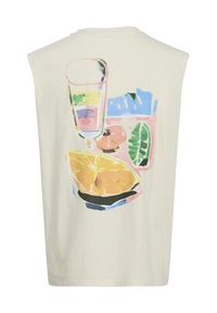 Jack & Jones - Jack&Jones Tank top Varenna 12273524 Écru Oversize. Materiał: bawełna