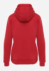 Renee - Czerwona Bluza z Kapturem Corbetes. Typ kołnierza: kaptur. Kolor: czerwony. Materiał: polar, tkanina, prążkowany, dresówka. Długość rękawa: długi rękaw. Długość: długie. Wzór: jednolity, gładki #8