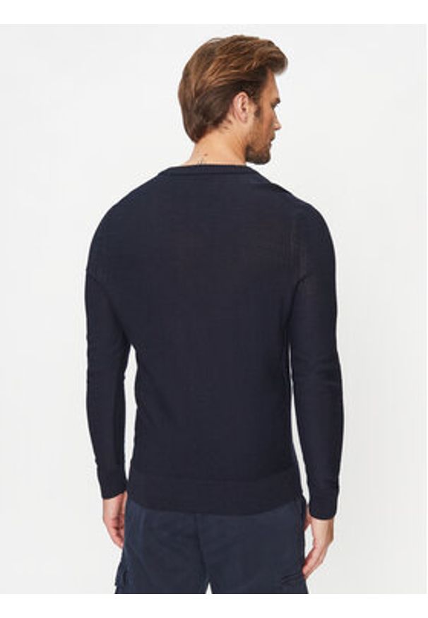 BOSS - Boss Sweter Avac_V 50510750 Granatowy Regular Fit. Kolor: niebieski. Materiał: syntetyk