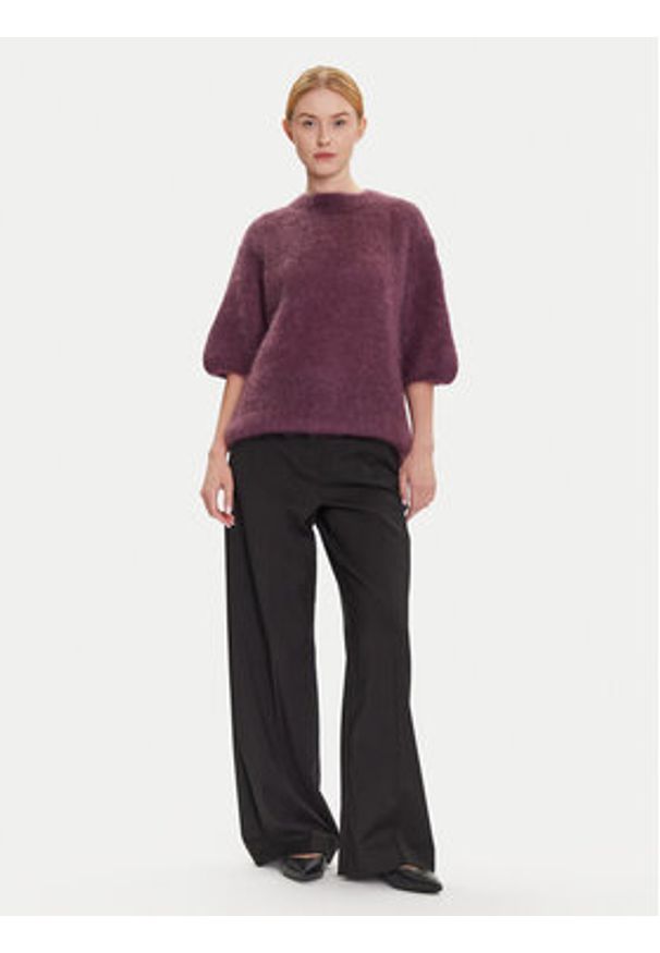 Dixie Sweter M277Y101A Fioletowy Relaxed Fit. Kolor: fioletowy. Materiał: syntetyk