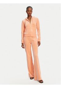 Juicy Couture Spodnie dresowe Layla JCSEBJ001 Pomarańczowy Flared Leg. Kolor: pomarańczowy. Materiał: syntetyk #5