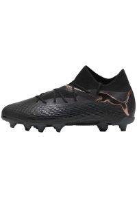 Buty piłkarskie Puma Future 7 Pro FG/AG Jr 107728 02 czarne. Kolor: czarny. Materiał: dzianina. Szerokość cholewki: normalna. Sport: piłka nożna #3