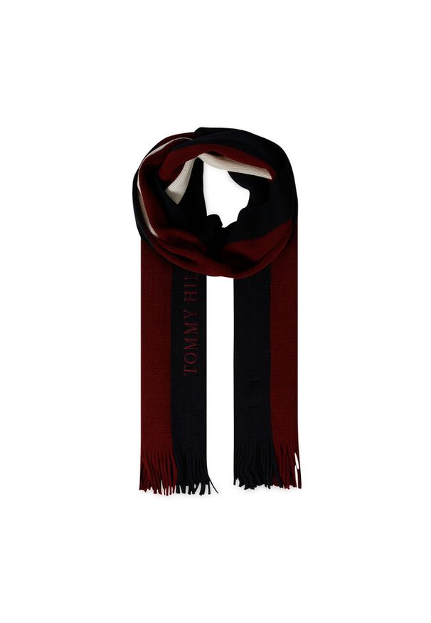 TOMMY HILFIGER - Szal Tommy Hilfiger. Kolor: czerwony