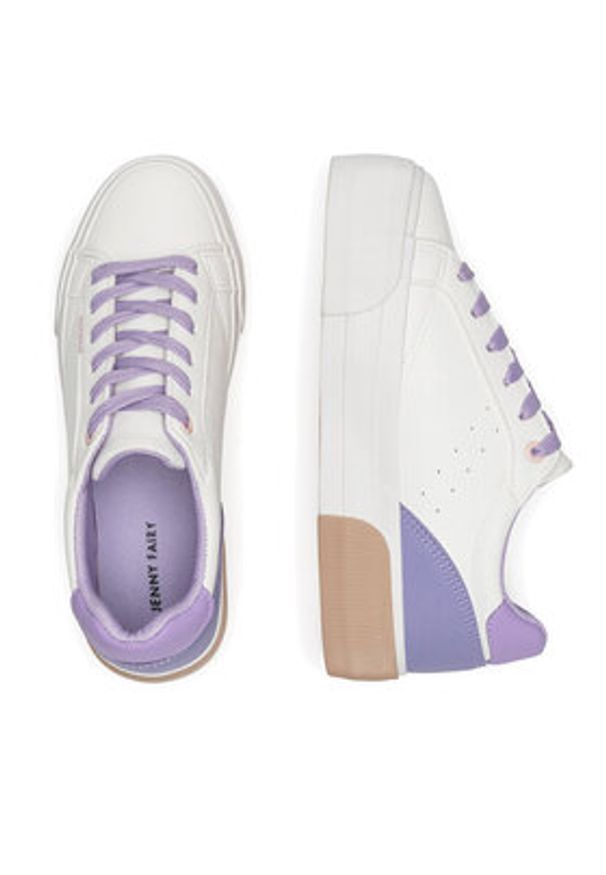Jenny - JENNY Sneakersy WFA3025-1 Biały. Kolor: biały. Materiał: skóra