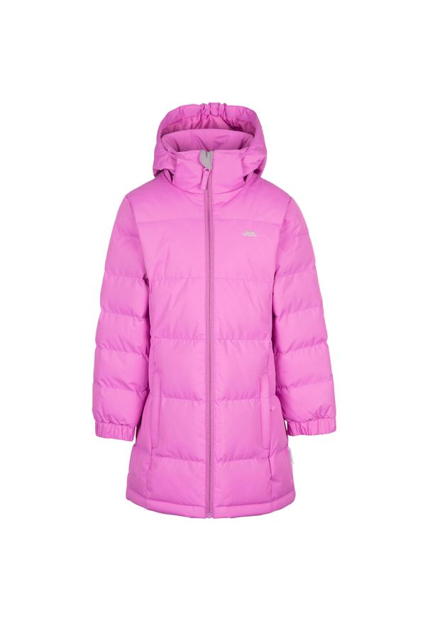 TRESPASS - Kurtka Dziewczęca Tiffy. Kolor: różowy. Materiał: puch. Sport: turystyka piesza