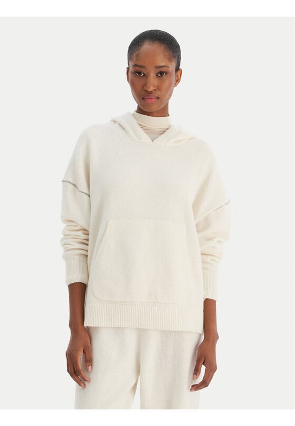 Calvin Klein Underwear Bluza LV00QS7568 Écru Regular Fit. Materiał: syntetyk