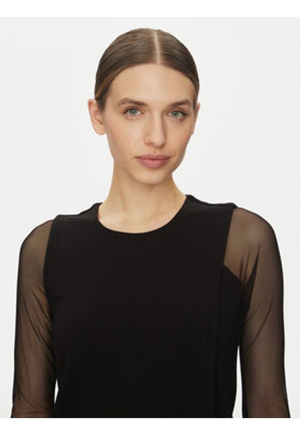 DKNY Sukienka koktajlowa DD4JBD29 Czarny Regular Fit. Kolor: czarny. Materiał: syntetyk. Styl: wizytowy