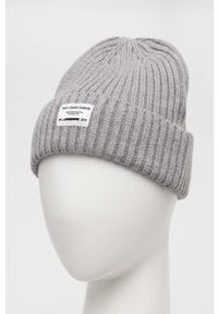 Pepe Jeans czapka z domieszką wełny GRIFFIN kolor szary. Kolor: szary. Materiał: wełna #3